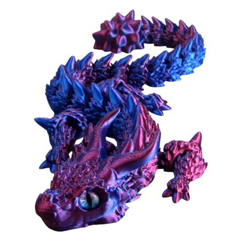 WNXGNHO Metallic Dragon Zappets Spielzeug Flexible Stressabbau Figur Für Kinder Und Erwachsene Tragbares Artikuliertes Design von WNXGNHO