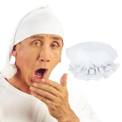 WNXGNHO Spitzenrandkappen Weiße Stilvolle Spitze Elastischer Krempe Für Bühnenrollenspiele Und Halloween Kostüm Cosplay Requisiten WNXGNHO Spitzenrandkappen Weiße Stilvolle Spitze Elastischer Krempe Für Bühnenrollenspiele Und Halloween Kostüm Cosplay Requisiten von WNXGNHO