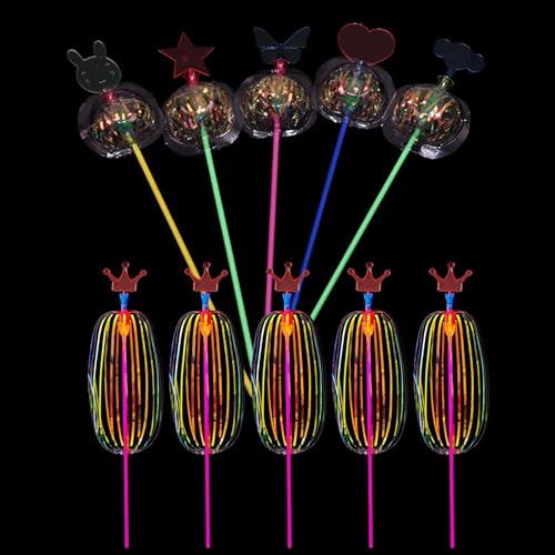 Twirler Seifenblasenstab, gedrehter Blasenstab – Color Twist – Magischer gedrehter Blasenstab mit LED-Lichtern, rotierender und schillernder Wirbel, Geschenk Wobblo von WOBBLO