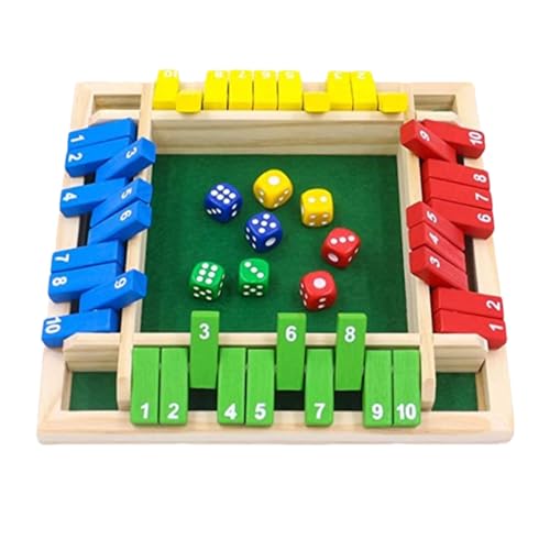 WOBBLO Geschlossenes Box-Spiel – Gesellschaftsspiel aus Holz, mathematische Brettspiele, Barspiele, Strategiespiel für Erwachsene, Familie, Klassenzimmer, Haus, Party oder Pub, 2 bis 4 Spieler von WOBBLO