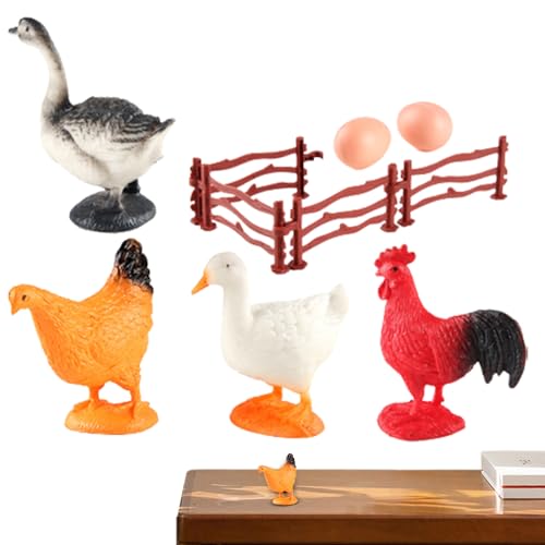 WOBBLO Kleine Bauernhoftierspielzeuge – realistische Mini-Tierfiguren – Simulationstierfiguren, Spielzeug für Tafelaufsätze, Partygeschenke von WOBBLO