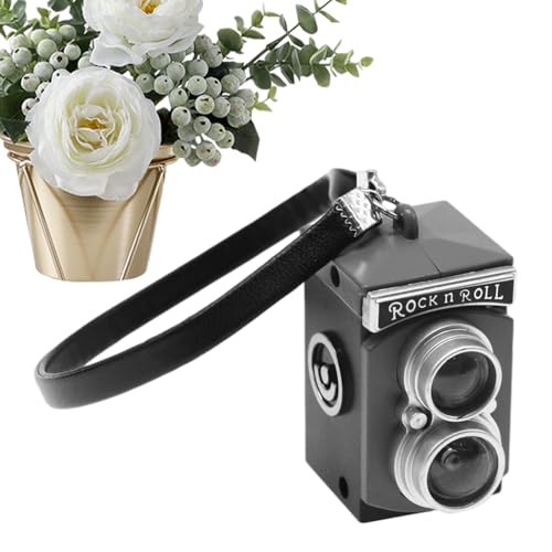 WOBBLO Mini-Retro-Kamera, Spiegelreflexkamera, Miniatur Puppenzubehör, Mini-Dekorationszubehör, Mini-Kamera, Vintage-Kameramodell, Hochzeit von WOBBLO