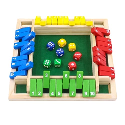 WOBBLO Schließen Sie die Box - Mathe-Spiele aus Holz | Strategiespiel für Kinder und Erwachsene, Familie, Klassenzimmer, Zuhause, Party oder Kneipe, Barspiele, Tischspiele, 2–4 Spieler von WOBBLO