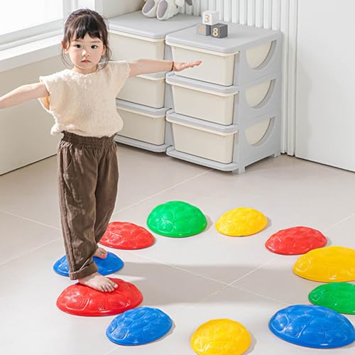 WOBBLO Sprungbretter für Balance-Blöcke im Innen- und Außenbereich fördern die Koordination für Pomoting-Fähigkeiten zur Koordinierung von Hindernisläufen, sensorisches Spielzeug von WOBBLO