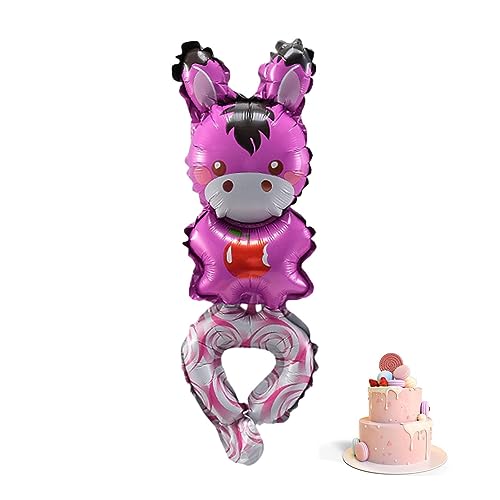 WOBBLO Tierförmiges Ballon-Stirnband, Aufblasbares Ballonband-Stirnband, Tragbares aufblasbares Stirnband mit Cartoon-Hand, das Luftballons trägt, als Geburtstagsgeschenk von WOBBLO