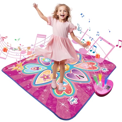 WOCVRYY Tanzmatte Kinder für Mädchen Jungen 3 4 5 6 7 8 9 Jahre LED Leuchten Tanzmatte mit 7 Spielmodi 11 Musik Weihnachten Geburtstag Kinderspielzeug Keine Bluetooth Verbindung WOCVRYY Tanzmatte Kinder für Mädchen Jungen 3 4 5 6 7 8 9 Jahre LED Leuchten Tanzmatte mit 7 Spielmodi 11 Musik Weihnachten Geburtstag Kinderspielzeug Keine Bluetooth Verbindung von WOCVRYY