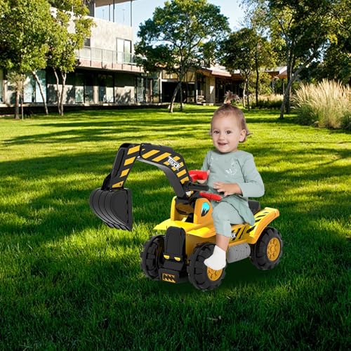 WODFARR Baggerspielzeug für Kinder, Bagger, Fahrzeug, Bulldozer für Kinder, Sicherheit, geeignet für Babys von 1 bis 4 Jahren WODFARR Baggerspielzeug für Kinder, Bagger, Fahrzeug, Bulldozer für Kinder, Sicherheit, geeignet für Babys von 1 bis 4 Jahren von WODFARR