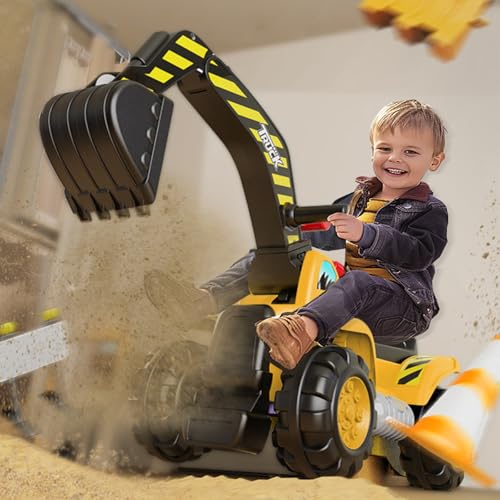 WODFARR Baggerspielzeug für Kinder, Bagger, Fahrzeug, Bulldozer für Kinder, Sicherheit, großer Ingenieur-Scooter, Kunststoff, Camouflage WODFARR Baggerspielzeug für Kinder, Bagger, Fahrzeug, Bulldozer für Kinder, Sicherheit, großer Ingenieur-Scooter, Kunststoff, Camouflage von WODFARR