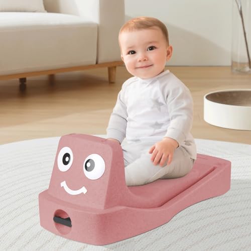 WODFARR Rutschauto für Kinder, Auto, 4-in-1, Babytrage mit mehreren Funktionen, 10 – 36 Monate, Spielzeugbox, entwickelt die Motorik Ihres Kindes (Rosa) von WODFARR