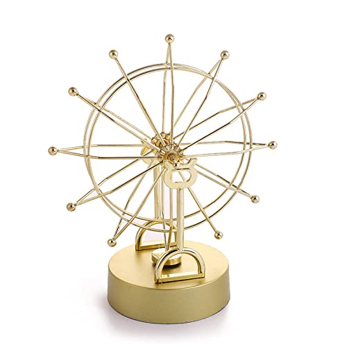 Metall-Riesenrad-Bewegung, Ornament, Desktop-Dekoration, Modellzubehör für Büro, Tischdekoration, Ornament Metall-Riesenrad-Bewegung, Ornament, Desktop-Dekoration, Modellzubehör für Büro, Tischdekoration, Ornament von WOEIFGV
