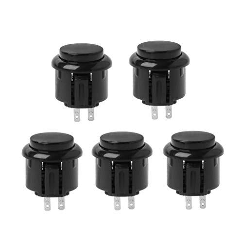 WOEIFGV Arcade-Taste, runder Druckknopf, eingebauter kleiner 24 mm Arcade-Controller-Knopf für Jamma Mame WOEIFGV Arcade-Taste, runder Druckknopf, eingebauter kleiner 24 mm Arcade-Controller-Knopf für Jamma Mame von WOEIFGV