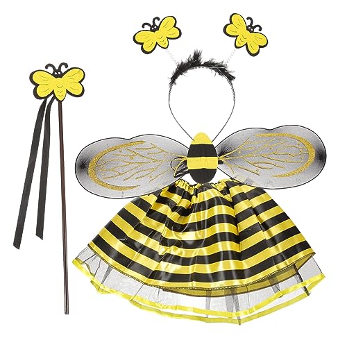 WOFASHPURET 1 Satz Bienenflügel-Set Kinderkostüm Cosplay Bienenflügel Halloween-Cosplay-Zubehör Bienenkostüm Partyzubehör Biene Stützflügel Kinderpartykostüm Siebdruck WOFASHPURET 1 Satz Bienenflügel-Set Kinderkostüm Cosplay Bienenflügel Halloween-Cosplay-Zubehör Bienenkostüm Partyzubehör Biene Stützflügel Kinderpartykostüm Siebdruck von WOFASHPURET