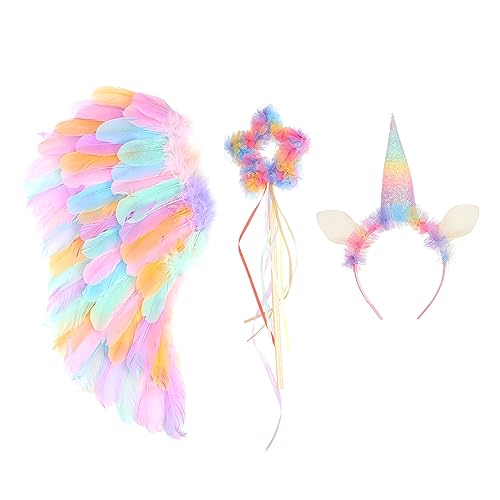WOFASHPURET Stirnband Bunte Flügel 5-sterne-stick-set Für Jungen Und Mädchen Feenflügel- Bühnen-cosplay-requisiten Für Tanz Ballett Karneval WOFASHPURET Stirnband Bunte Flügel 5-sterne-stick-set Für Jungen Und Mädchen Feenflügel- Bühnen-cosplay-requisiten Für Tanz Ballett Karneval von WOFASHPURET