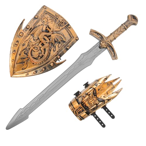 WOFASHPURET 1 Satz Cosplay -kostüm Kinderkostüm -Kits Für -Ritter-Cosplay-zubehör Kinderschwert Performance-zubehör Für Cosplay Kinderschild Plastik von WOFASHPURET