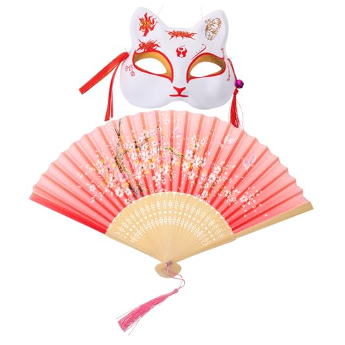 WOFASHPURET 1 Satz Fox Mask Fan Cosplay bunt Fuchs Erwachsene Masken Fälschung Kind Karikatur Halbmaske Karnevalsmaske Frauenmaske Partyzubehör kreative Maske Bambus rot WOFASHPURET 1 Satz Fox Mask Fan Cosplay bunt Fuchs Erwachsene Masken Fälschung Kind Karikatur Halbmaske Karnevalsmaske Frauenmaske Partyzubehör kreative Maske Bambus rot von WOFASHPURET