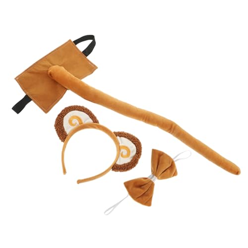 WOFASHPURET 1 Satz Kopfschmuck mit Affenohren tierische Ohren Karikatur realistisch Kostümzubehör Affenkostüm Party-Kostüm-Requisite Tierkostüm -Fleece WOFASHPURET 1 Satz Kopfschmuck mit Affenohren tierische Ohren Karikatur realistisch Kostümzubehör Affenkostüm Party-Kostüm-Requisite Tierkostüm -Fleece von WOFASHPURET