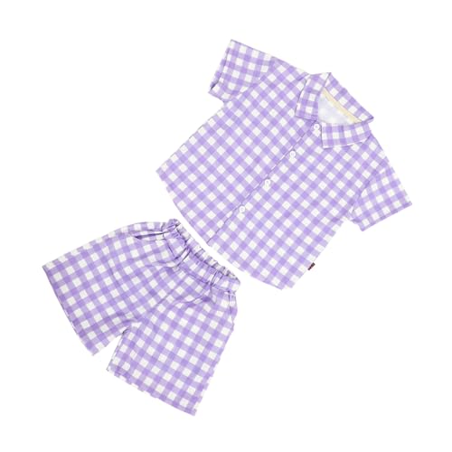 WOFASHPURET 1 Satz Kurzarm-Hemdanzug Kleinkindkleidung für kleinkind mädchen kleidung Outfits Junge kurzärmeliges Hemd -Outfit -Shirt Kinderkleidung Baumwolle Violett WOFASHPURET 1 Satz Kurzarm-Hemdanzug Kleinkindkleidung für kleinkind mädchen kleidung Outfits Junge kurzärmeliges Hemd -Outfit -Shirt Kinderkleidung Baumwolle Violett von WOFASHPURET