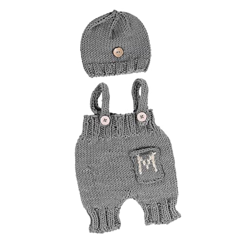 WOFASHPURET Neugeborenen-foto-outfit Hosenträger Aus Baumwolle Hose Mütze Baby-foto-kostüme Für Säuglingsfotografie von WOFASHPURET