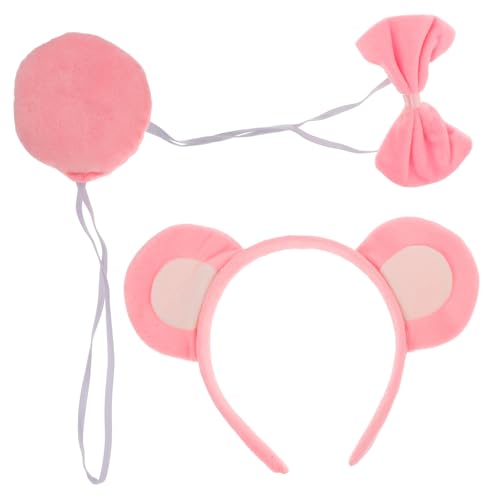 WOFASHPURET 1 Satz Süßes Bärenohren Haarband mit Schleife und Flauschige Cartoon Tierohren Kostüm Zubehör für Cosplay Partys und Festivals Weich und Bequem für Erwachsene WOFASHPURET 1 Satz Süßes Bärenohren Haarband mit Schleife und Flauschige Cartoon Tierohren Kostüm Zubehör für Cosplay Partys und Festivals Weich und Bequem für Erwachsene von WOFASHPURET