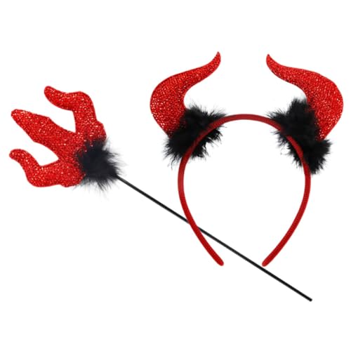 WOFASHPURET 1 Satz Teufelshaarband -Rohrset Stirnband mit Teufelshörnern Glitzerteufel Teufelsstütze Dämonenhorn Teufelskostüm für Teufel Stirnband Kostüm Plastik rot WOFASHPURET 1 Satz Teufelshaarband -Rohrset Stirnband mit Teufelshörnern Glitzerteufel Teufelsstütze Dämonenhorn Teufelskostüm für Teufel Stirnband Kostüm Plastik rot von WOFASHPURET