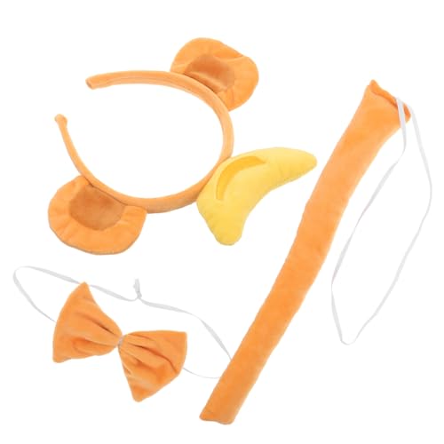 WOFASHPURET 1 Satz Tier-Cosplay-Kostüm kopfschmuck kapuzenpullover kopfhoerer monkey costume affenkostüme Stirnband Ohr Tiere Banane Cosplay Affenkostüm Stoff Light Brown WOFASHPURET 1 Satz Tier-Cosplay-Kostüm kopfschmuck kapuzenpullover kopfhoerer monkey costume affenkostüme Stirnband Ohr Tiere Banane Cosplay Affenkostüm Stoff Light Brown von WOFASHPURET