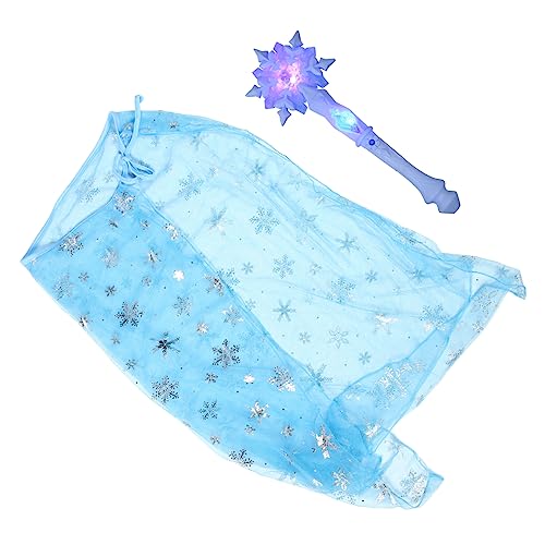 WOFASHPURET 2-in-1 Schneeflocken-set Umhang Und Kostümzubehör Für Jungen Und Mädchen Halloween-party-requisiten Prinzessinnen-set von WOFASHPURET