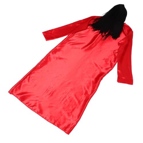 WOFASHPURET 1 Set Halloween Cosplay Outfit Für Frauen Mit Perücke Geisterbraut Kostüm Ideal Für Halloween Tag Der Toten Party WOFASHPURET 1 Set Halloween Cosplay Outfit Für Frauen Mit Perücke Geisterbraut Kostüm Ideal Für Halloween Tag Der Toten Party von WOFASHPURET
