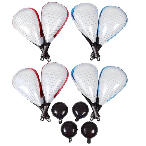 WOFASHPURET 1 Set Tennis-Partyballons – Folienballons mit Sportthema, Tennisschläger und Ball für Geburtstagsparty-Dekorationen, Veranstaltungen im Innen- und Außenbereich WOFASHPURET 1 Set Tennis-Partyballons – Folienballons mit Sportthema, Tennisschläger und Ball für Geburtstagsparty-Dekorationen, Veranstaltungen im Innen- und Außenbereich von WOFASHPURET