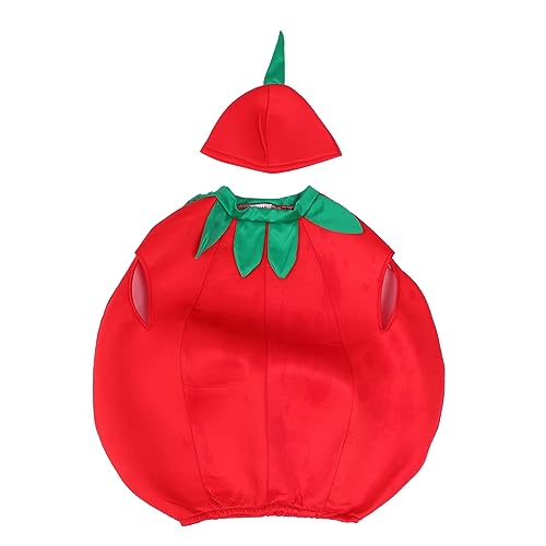 WOFASHPURET 1 Set Tomaten Kinderkleidung Tomatenkostüm Motorhaube Bühnenkleidung Tomatenkleidung Hut Obstkleidung Gemüsekostüm Kostüme Performance Mädchen Zubehör Outfits Für WOFASHPURET 1 Set Tomaten Kinderkleidung Tomatenkostüm Motorhaube Bühnenkleidung Tomatenkleidung Hut Obstkleidung Gemüsekostüm Kostüme Performance Mädchen Zubehör Outfits Für von WOFASHPURET