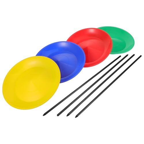 WOFASHPURET 1 Set Zirkusteller-Jonglierset: Drehende Teller mit Stäben zum Geschicklichkeitstraining – Rotierendes Tablettspielzeug für Anfänger – Zirkus- und Partyspielzubehör WOFASHPURET 1 Set Zirkusteller-Jonglierset: Drehende Teller mit Stäben zum Geschicklichkeitstraining – Rotierendes Tablettspielzeug für Anfänger – Zirkus- und Partyspielzubehör von WOFASHPURET