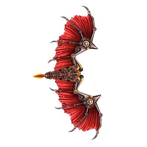 WOFASHPURET 1 Stück Drachenflügel Halloween-Flügel Halloween -Kostüm Halloween Kostümzubehör Steampunk-Flügel Dampfpunk Cosplay-Party-Flügel Halloween-Karnevalszubehör rot von WOFASHPURET