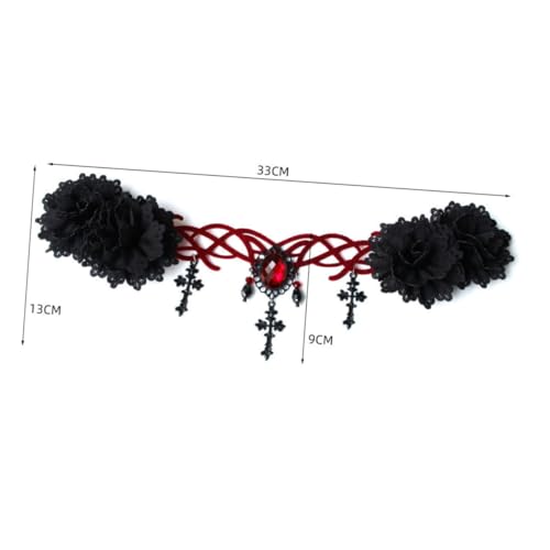 WOFASHPURET 1 Stück Gothic Vampire Kopfschmuck Party grimmig Stirnband Dekorationen Halloween Kostüm Sensenmann Cosplay-Kopfschmuck Lolita-Kopfbedeckung Lolita-Haarband Black WOFASHPURET 1 Stück Gothic Vampire Kopfschmuck Party grimmig Stirnband Dekorationen Halloween Kostüm Sensenmann Cosplay-Kopfschmuck Lolita-Kopfbedeckung Lolita-Haarband Black von WOFASHPURET
