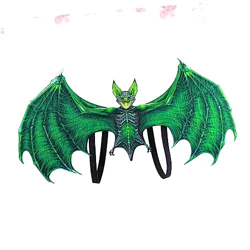 WOFASHPURET 1 Stück Kinderfledermausflügel Schläger Halloween Fledermäuse Dekorationen Requisiten Fledermausflügel Für Karnevalsflügel Green Pu-schaum Und Vliesstoff WOFASHPURET 1 Stück Kinderfledermausflügel Schläger Halloween Fledermäuse Dekorationen Requisiten Fledermausflügel Für Karnevalsflügel Green Pu-schaum Und Vliesstoff von WOFASHPURET