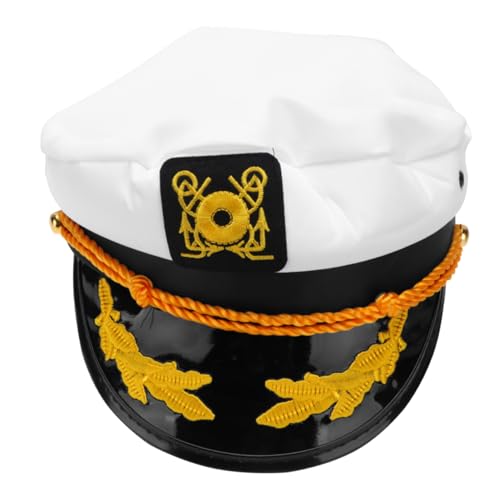 WOFASHPURET 1 Stück Navy Cap Captain Captain Seemannshut Party Piratenhut Haken Hüte Für Männer Erste Seeleute Matrose Marine Kostüm Individuelle Mütze Uv Erwachsene Nautisch WOFASHPURET 1 Stück Navy Cap Captain Captain Seemannshut Party Piratenhut Haken Hüte Für Männer Erste Seeleute Matrose Marine Kostüm Individuelle Mütze Uv Erwachsene Nautisch von WOFASHPURET