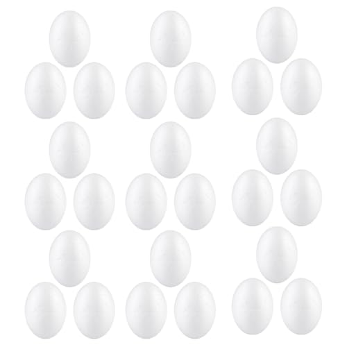 WOFASHPURET 10 Pcs Weiße Schaumeier Eier 5 cm Osterpolystyrol Gefälschte Eier Malerei Eier Simulation Eier Erstellen Solide Runde Kugeln Für Schulprojekte Kunsthandwerk Und DIY -Dekoration WOFASHPURET 10 Pcs Weiße Schaumeier Eier 5 cm Osterpolystyrol Gefälschte Eier Malerei Eier Simulation Eier Erstellen Solide Runde Kugeln Für Schulprojekte Kunsthandwerk Und DIY -Dekoration von WOFASHPURET