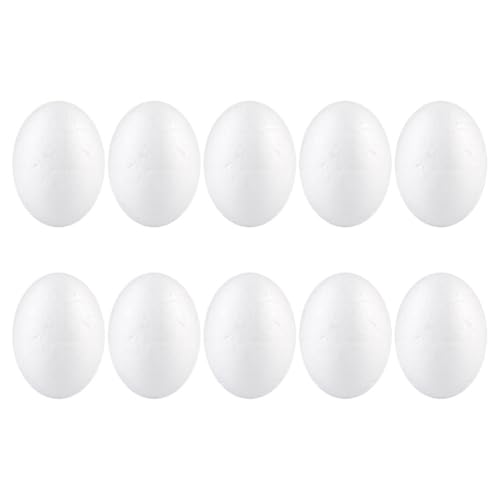 WOFASHPURET 10 Pcs Weiße Schaumeier Eier 9 cm Osterpolystyrol Gefälschte Eier Malerei Eier Simulation Eier Erstellen Solide Runde Kugeln Für Schulprojekte Kunsthandwerk Und DIY -Dekoration WOFASHPURET 10 Pcs Weiße Schaumeier Eier 9 cm Osterpolystyrol Gefälschte Eier Malerei Eier Simulation Eier Erstellen Solide Runde Kugeln Für Schulprojekte Kunsthandwerk Und DIY -Dekoration von WOFASHPURET