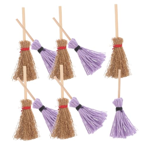 WOFASHPURET 10 Stück Miniaturset für Puppenhaus Teiliges Set mit Besen und Mop Realistische Reinigungswerkzeuge DIY Puppenhaus Zubehör und Dekoration WOFASHPURET 10 Stück Miniaturset für Puppenhaus Teiliges Set mit Besen und Mop Realistische Reinigungswerkzeuge DIY Puppenhaus Zubehör und Dekoration von WOFASHPURET
