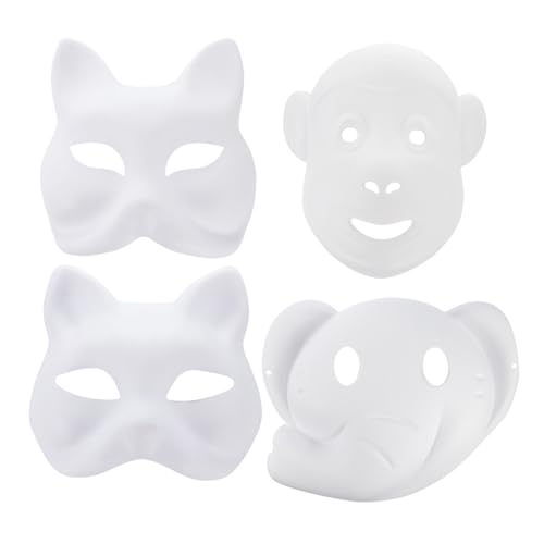 WOFASHPURET 12Stücke DIY Papiermaske Weiße Handlackierbare Maske für Kreative Partys Maskenball Cosplay Schulaktivitäten Leichtes Umweltfreundliches Material Individuell WOFASHPURET 12Stücke DIY Papiermaske Weiße Handlackierbare Maske für Kreative Partys Maskenball Cosplay Schulaktivitäten Leichtes Umweltfreundliches Material Individuell von WOFASHPURET