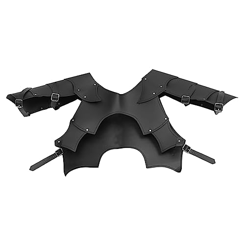 WOFASHPURET 1Pc Pauldrons Kostüm Rüstungen Männer Bekleidung Schwarz Pu WOFASHPURET 1Pc Pauldrons Kostüm Rüstungen Männer Bekleidung Schwarz Pu von WOFASHPURET