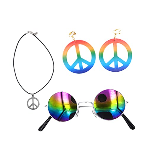 WOFASHPURET 1Satz Cosplay Halsketten mit Anhänger Regenbogen Sonnenbrille Ohrringen für Halloween Partys Modischer Modeschmuck für Besondere Anlässe Auffällige Auftritte WOFASHPURET 1Satz Cosplay Halsketten mit Anhänger Regenbogen Sonnenbrille Ohrringen für Halloween Partys Modischer Modeschmuck für Besondere Anlässe Auffällige Auftritte von WOFASHPURET