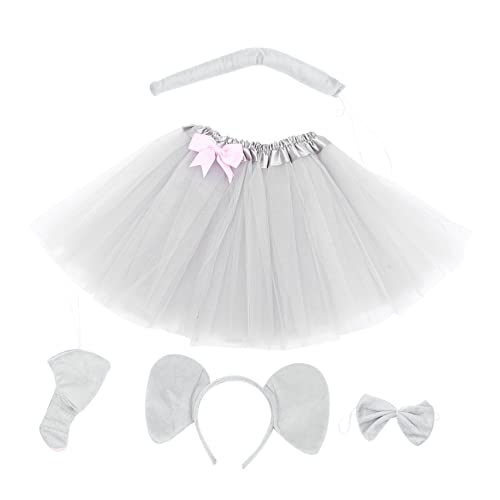 WOFASHPURET 1Satz Kostüm Für Erwachsene Teiliges Outfit Mit Elefantenohren Haarreif Rock Halloween Kostümpartys Niedliche Tierkostüm Requisiten WOFASHPURET 1Satz Kostüm Für Erwachsene Teiliges Outfit Mit Elefantenohren Haarreif Rock Halloween Kostümpartys Niedliche Tierkostüm Requisiten von WOFASHPURET