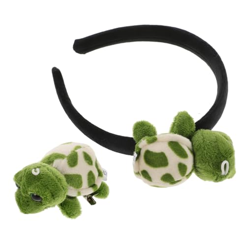 WOFASHPURET 1Satz Schildkröten Stirnband Teiliges mit Haarspangen Lustige Kopfbedeckung für Halloween Fasching Strapazierfähigem für Kostümpartys Cosplay WOFASHPURET 1Satz Schildkröten Stirnband Teiliges mit Haarspangen Lustige Kopfbedeckung für Halloween Fasching Strapazierfähigem für Kostümpartys Cosplay von WOFASHPURET