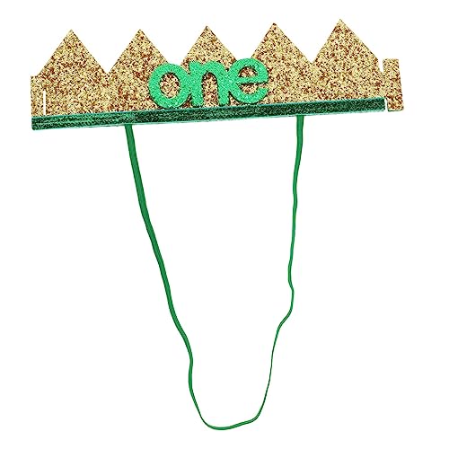 WOFASHPURET 1Stück Geburtstagskrone Haarschmuck Krone Für Neugeborene Stilvolles Kopfband Für Junge Mädchen Festlicher Kopfschmuck Mit Glitzereffekt Für Süße Erinnerungen Und Partystimmung von WOFASHPURET