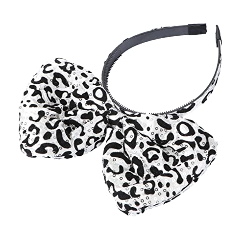 WOFASHPURET 1Stück Gothic Bowknot Stirnband im Leopardenmuster Perfektes Haaraccessoire für Halloween Feiern Kostümiert für Damen WOFASHPURET 1Stück Gothic Bowknot Stirnband im Leopardenmuster Perfektes Haaraccessoire für Halloween Feiern Kostümiert für Damen von WOFASHPURET