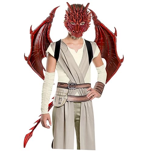 WOFASHPURET 1satz Drachen Kostüm Mit Flügeln Und Für Mädchen Halloween Cosplay Zubehör Für Partys Und Aufführungen Teiliges Set Für Kreative Rollenspiele von WOFASHPURET