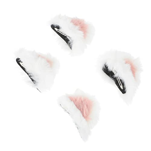 WOFASHPURET 2 Paare Katzenohren Haarclip Set Weiße Mädchen Haaraccessoires für Kostümpartys Halloween Mottopartys und Alltagsgebrauch WOFASHPURET 2 Paare Katzenohren Haarclip Set Weiße Mädchen Haaraccessoires für Kostümpartys Halloween Mottopartys und Alltagsgebrauch von WOFASHPURET
