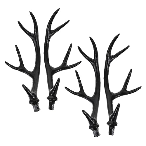 WOFASHPURET 2 Paare Schwarze Hirschgeweih Stirnbänder Leichte DIY Halloween Kopfschmuck Kreative Geweih Dekoration für Kostümpartys Karneval und Cosplay Zubehör WOFASHPURET 2 Paare Schwarze Hirschgeweih Stirnbänder Leichte DIY Halloween Kopfschmuck Kreative Geweih Dekoration für Kostümpartys Karneval und Cosplay Zubehör von WOFASHPURET