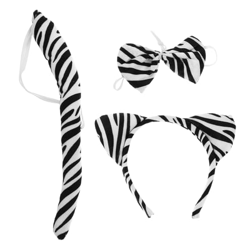 WOFASHPURET 2 Sätze Zebra -Kopfschmuck Set pelziger Kopf Stirnband mit Zebraohren Accessoires für Mädchen Zoo Tiere Ohren Stirnband Kostüm Foto -Requisiten Haarreifen Grey WOFASHPURET 2 Sätze Zebra -Kopfschmuck Set pelziger Kopf Stirnband mit Zebraohren Accessoires für Mädchen Zoo Tiere Ohren Stirnband Kostüm Foto -Requisiten Haarreifen Grey von WOFASHPURET