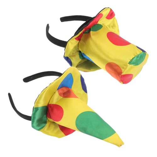 WOFASHPURET 2 Stück Clown Mit Kopfschmuck Halloween Stirnbänder Clown Stirnband Halloween Kostümzubehör Haarband Karnevalskostüm Zirkuskostümzubehör Clown Haarschmuck Stoff WOFASHPURET 2 Stück Clown Mit Kopfschmuck Halloween Stirnbänder Clown Stirnband Halloween Kostümzubehör Haarband Karnevalskostüm Zirkuskostümzubehör Clown Haarschmuck Stoff von WOFASHPURET