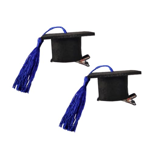WOFASHPURET 2 Stück Doktorhut Haarnadel Absolvent Hut Abgänger Modisch Abschlusshut Abschlusskappe für Mini Dekorationen für die Graduiertenmütze Doktorandenhut Hut Haarclip Metall Blau WOFASHPURET 2 Stück Doktorhut Haarnadel Absolvent Hut Abgänger Modisch Abschlusshut Abschlusskappe für Mini Dekorationen für die Graduiertenmütze Doktorandenhut Hut Haarclip Metall Blau von WOFASHPURET
